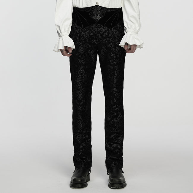 Gothic Retro Jacquard Embroidered Pants