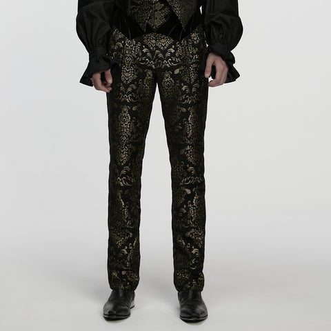 Gothic Retro Jacquard Embroidered Pants