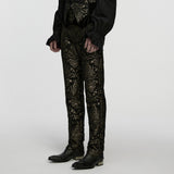 Gothic Retro Jacquard Embroidered Pants