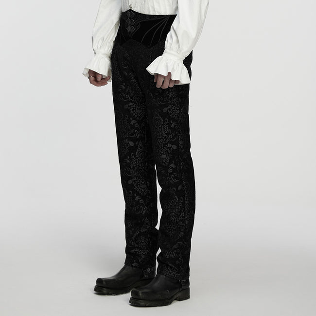 Gothic Retro Jacquard Embroidered Pants