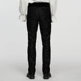 Gothic Retro Jacquard Embroidered Pants
