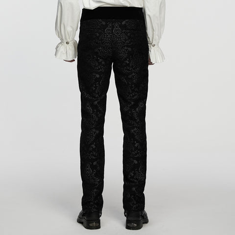 Gothic Retro Jacquard Embroidered Pants