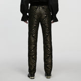 Gothic Retro Jacquard Embroidered Pants