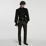 Gothic Retro Jacquard Embroidered Pants