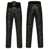 Gothic Retro Jacquard Embroidered Pants