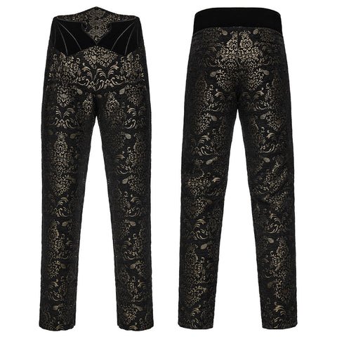 Gothic Retro Jacquard Embroidered Pants