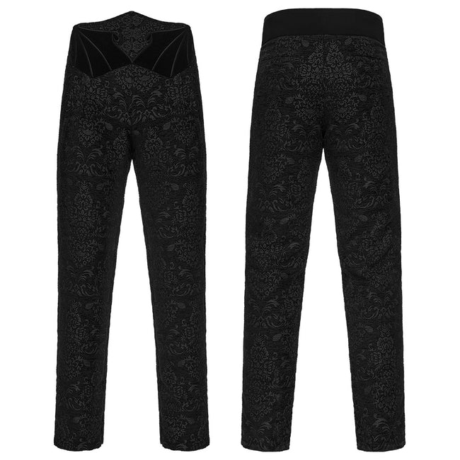Gothic Retro Jacquard Embroidered Pants
