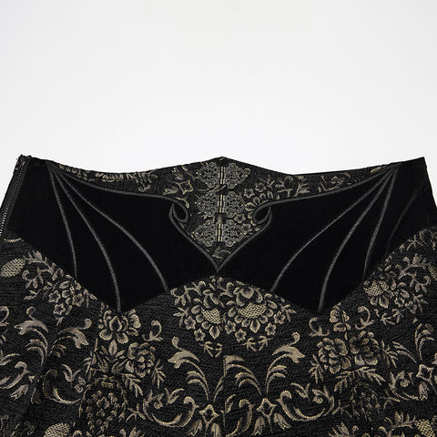 Gothic Retro Jacquard Embroidered Pants