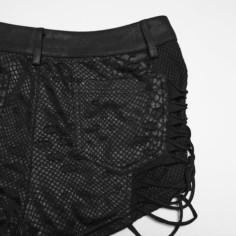 Punk low waist shorts
