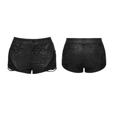 Punk low waist shorts
