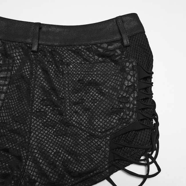 Punk low waist shorts