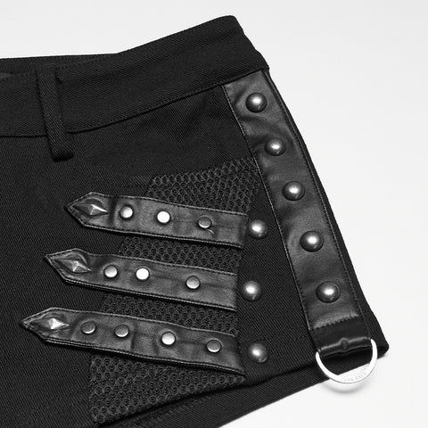 Punk low waist personalized shorts