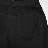 Punk mesh flared pants