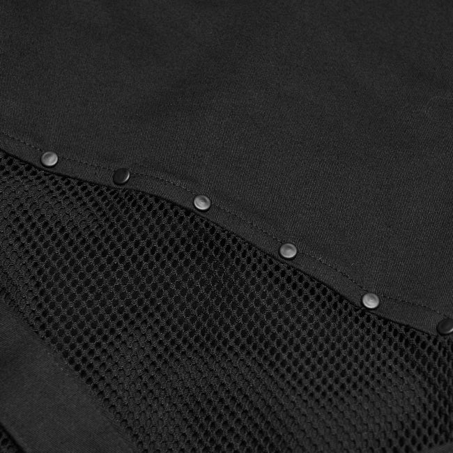 Punk mesh flared pants