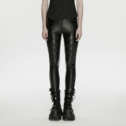 Punk drawstring leggings