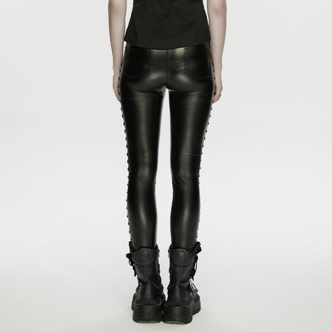 Punk drawstring leggings