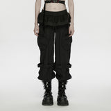Punk Cuffed Pants For Women