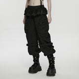 Punk Cuffed Pants For Women