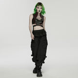 Punk Cuffed Pants For Women