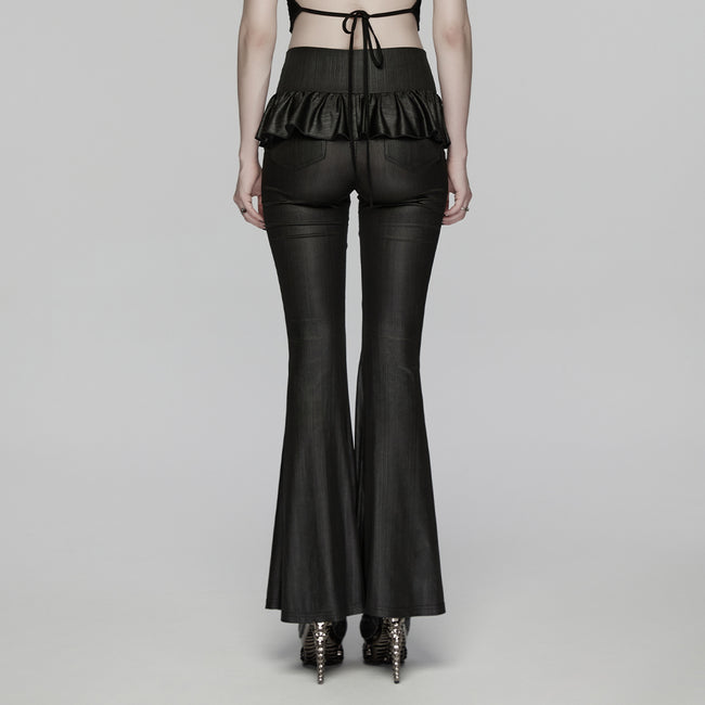 Goth elegant flared pants