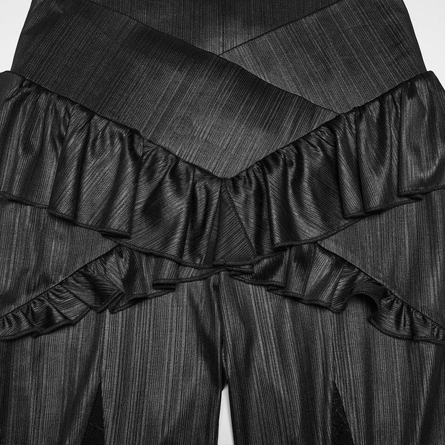 Goth elegant flared pants