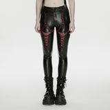 Cyberpunk leather leggings