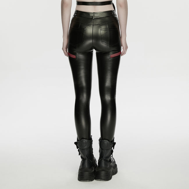 Cyberpunk leather leggings