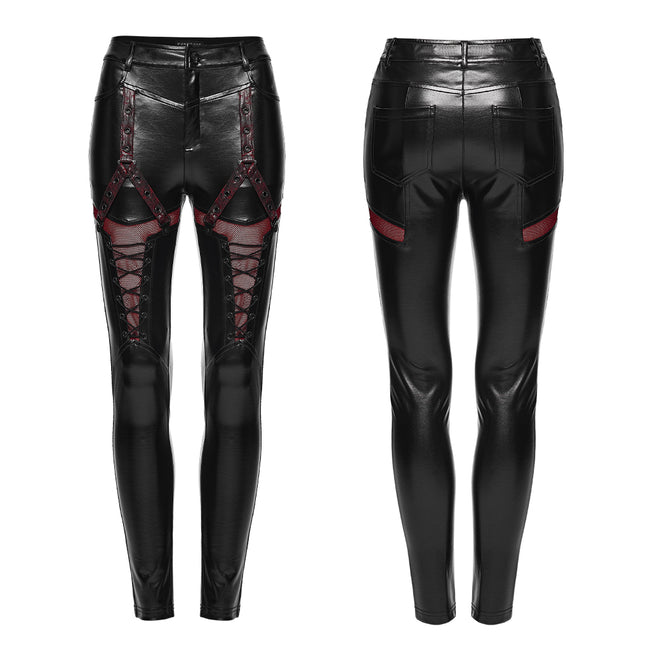 Cyberpunk leather leggings