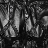 Cyberpunk leather leggings