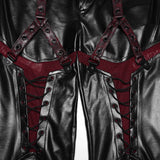 Cyberpunk leather leggings