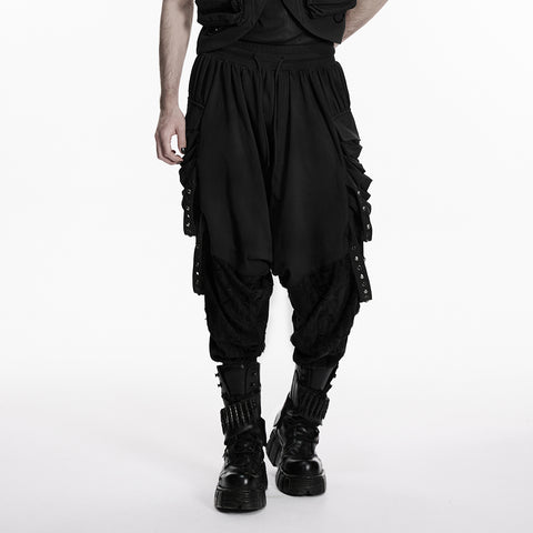Wasteland distressed drop-crotch pants