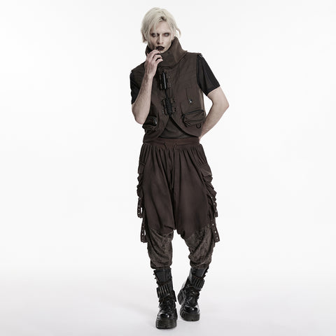 Wasteland distressed drop-crotch pants