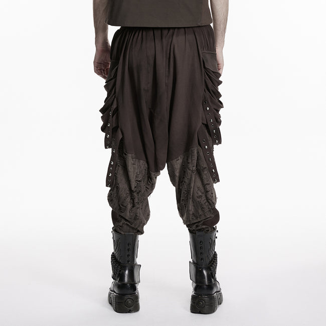 Wasteland distressed drop-crotch pants