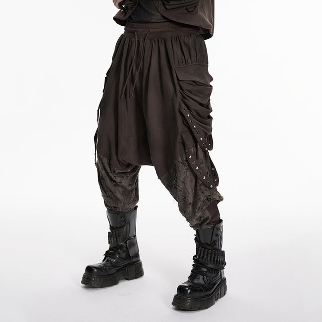Wasteland distressed drop-crotch pants