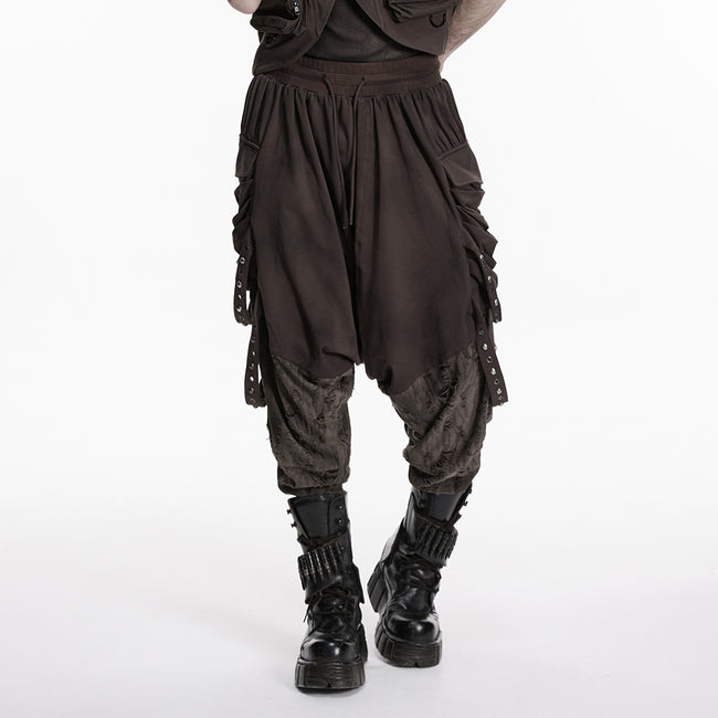 Wasteland distressed drop-crotch pants
