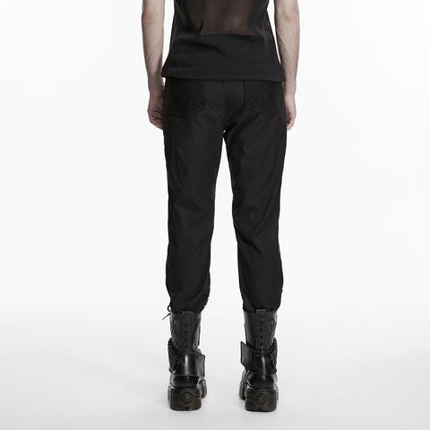 Punk minimalist buckle pants