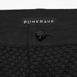 Punk minimalist buckle pants