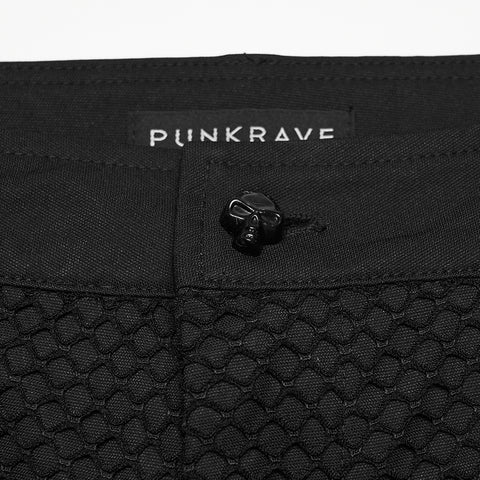 Punk minimalist buckle pants