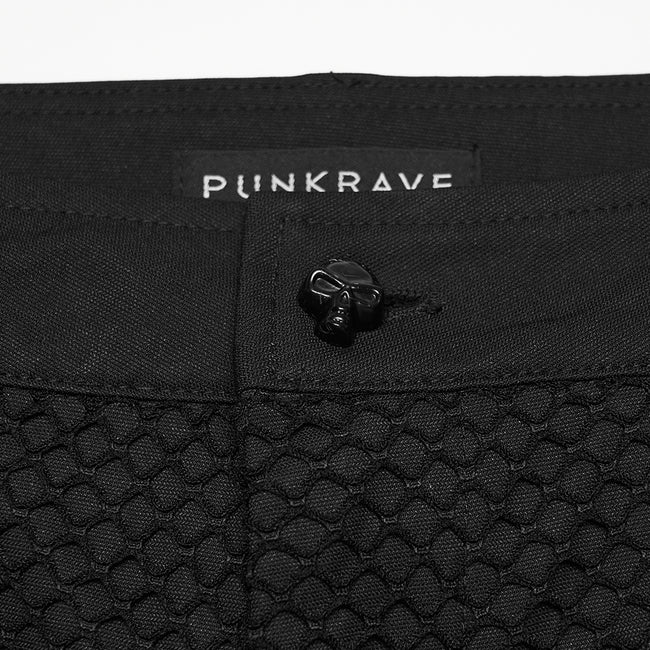 Punk minimalist buckle pants