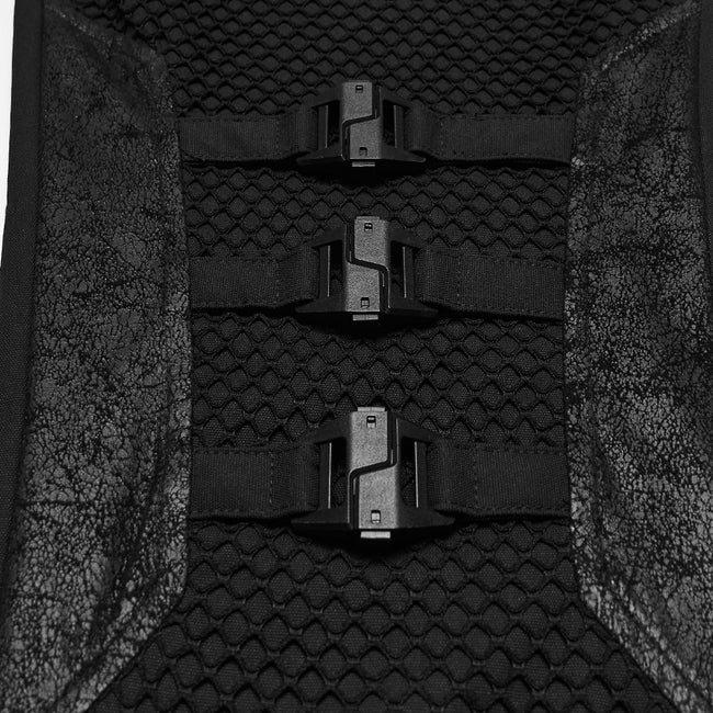 Punk minimalist buckle pants