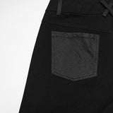 Punk dark wide leg pants