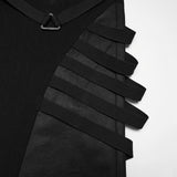 Punk dark wide leg pants
