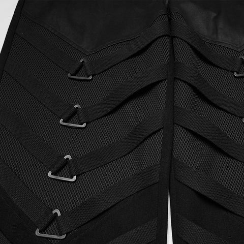 Punk dark wide leg pants