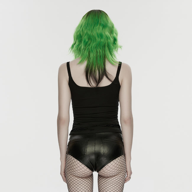 Punk metal hot shorts for women