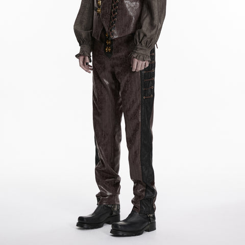 Men's Steampunk striped pants