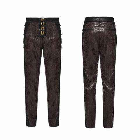 Men's Steampunk striped pants