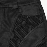 Punk personalized suede shorts