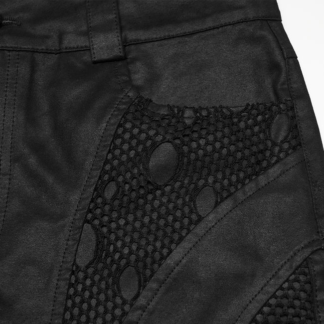 Punk personalized suede shorts