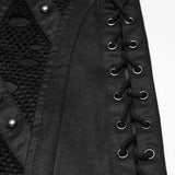 Punk personalized suede shorts