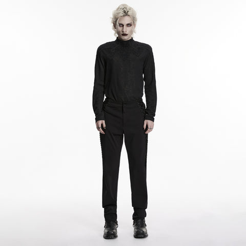 Goth Strapped Pants For Men